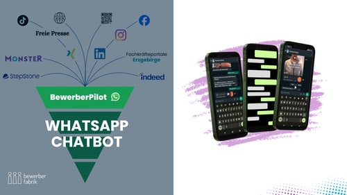 WhatsApp Chatbot Konversation auf Smartphone