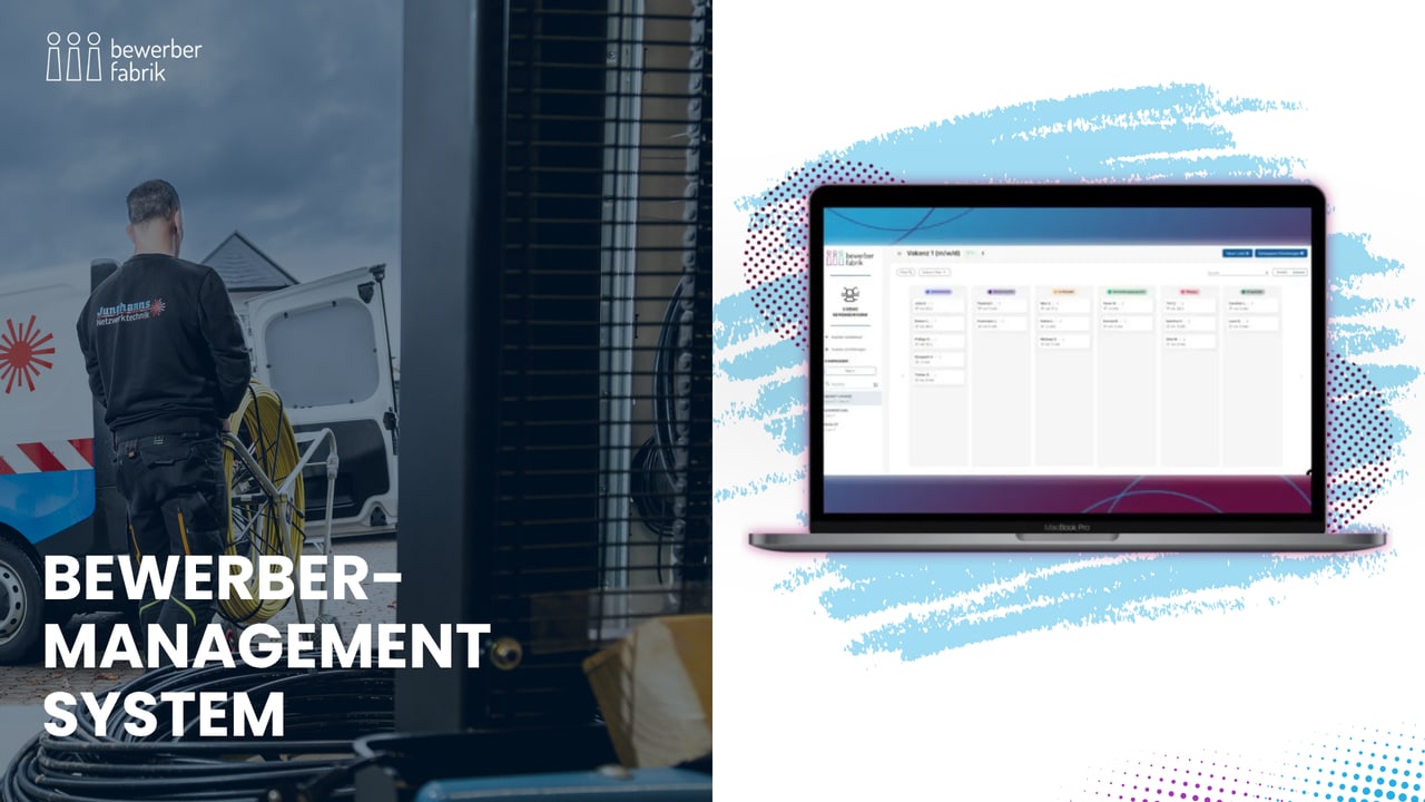 Bewerberportal Dashboard mit Kandidatenübersicht